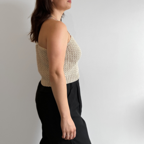 top, cropped top, haakpatroon, haken, haken zomer, nederlands haakpatroon, crochet pattern, makkelijk haakpatroon, structuursteek, leren haken, zomer haken
