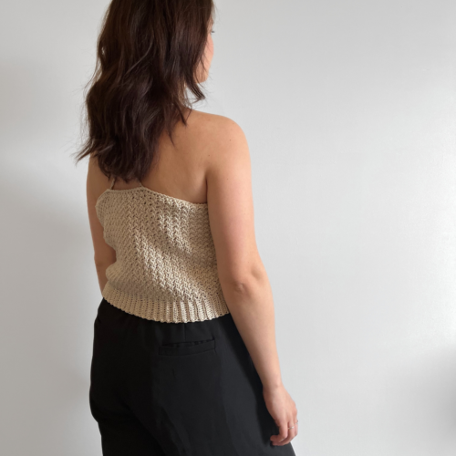 top, cropped top, haakpatroon, haken, haken zomer, nederlands haakpatroon, crochet pattern, makkelijk haakpatroon, structuursteek, leren haken, zomer haken