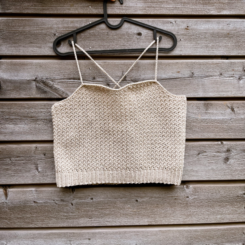 top, cropped top, haakpatroon, haken, haken zomer, nederlands haakpatroon, crochet pattern, makkelijk haakpatroon, structuursteek, leren haken, zomer haken