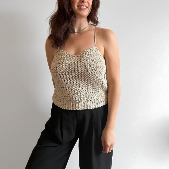 top, cropped top, haakpatroon, haken, haken zomer, nederlands haakpatroon, crochet pattern, makkelijk haakpatroon, structuursteek, leren haken, zomer haken